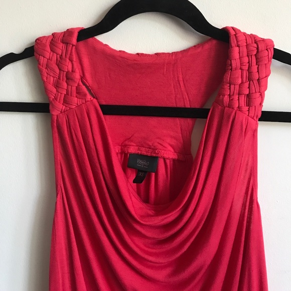 ✨Mossimo✨Cowl Neck Tank Top Woven Shoulders & Back - Picture 3 of 7