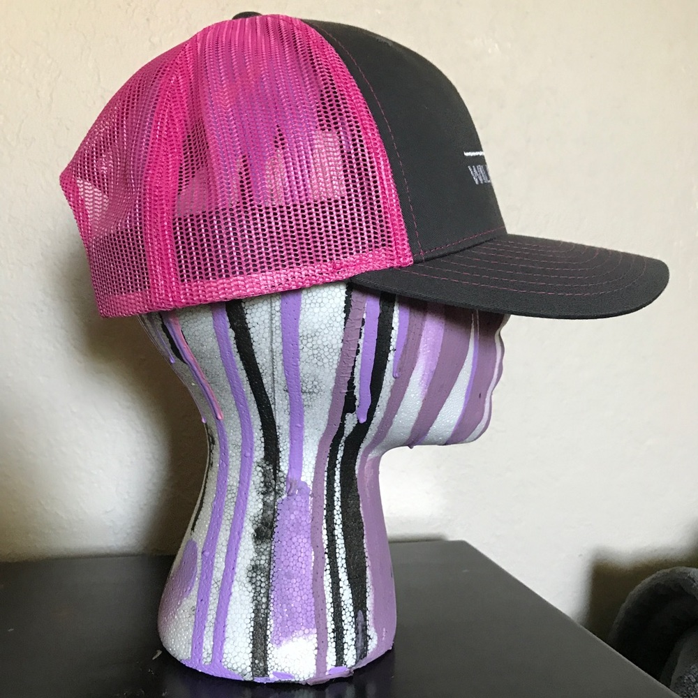 Wilbur Ellis Retro Mesh Grey Pink Hat