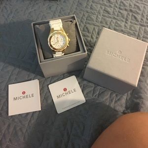 Michele Accessories - ❗️1 hour sale❗️Michele white and gold rubber watch Michele Accessories - ❗️1 hour sale❗️Michele white and gold rubber watch