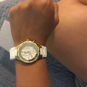 Michele Accessories - ❗️1 hour sale❗️Michele white and gold rubber watch Michele Accessories - ❗️1 hour sale❗️Michele white and gold rubber watch