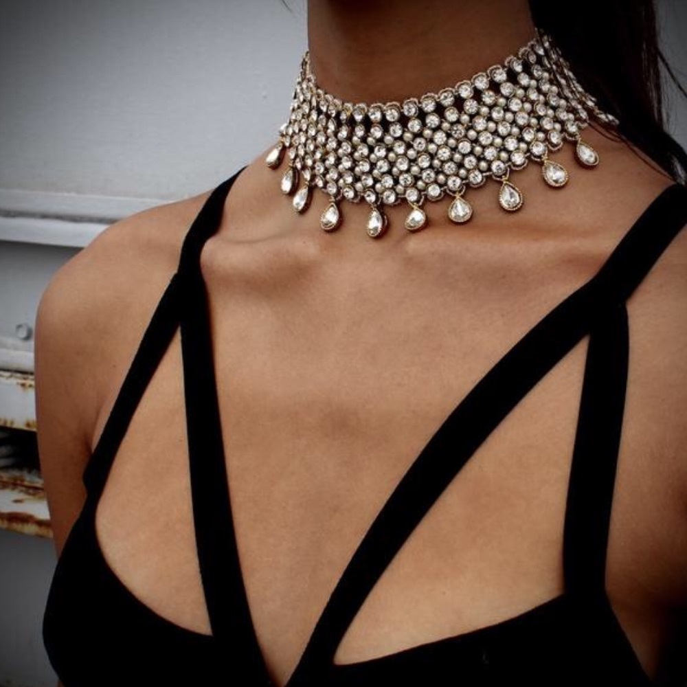 child of the wild rhinestone choker