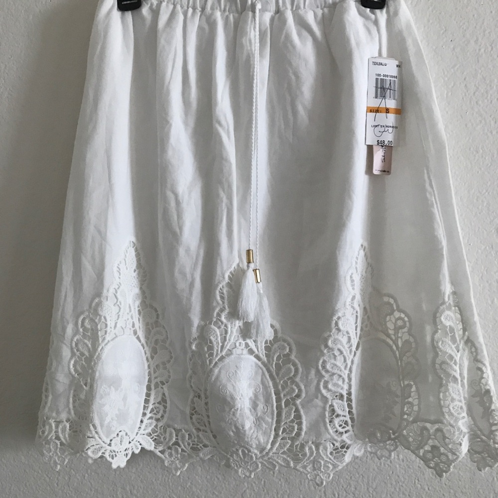 Sequin Hearts  embroidery skirt