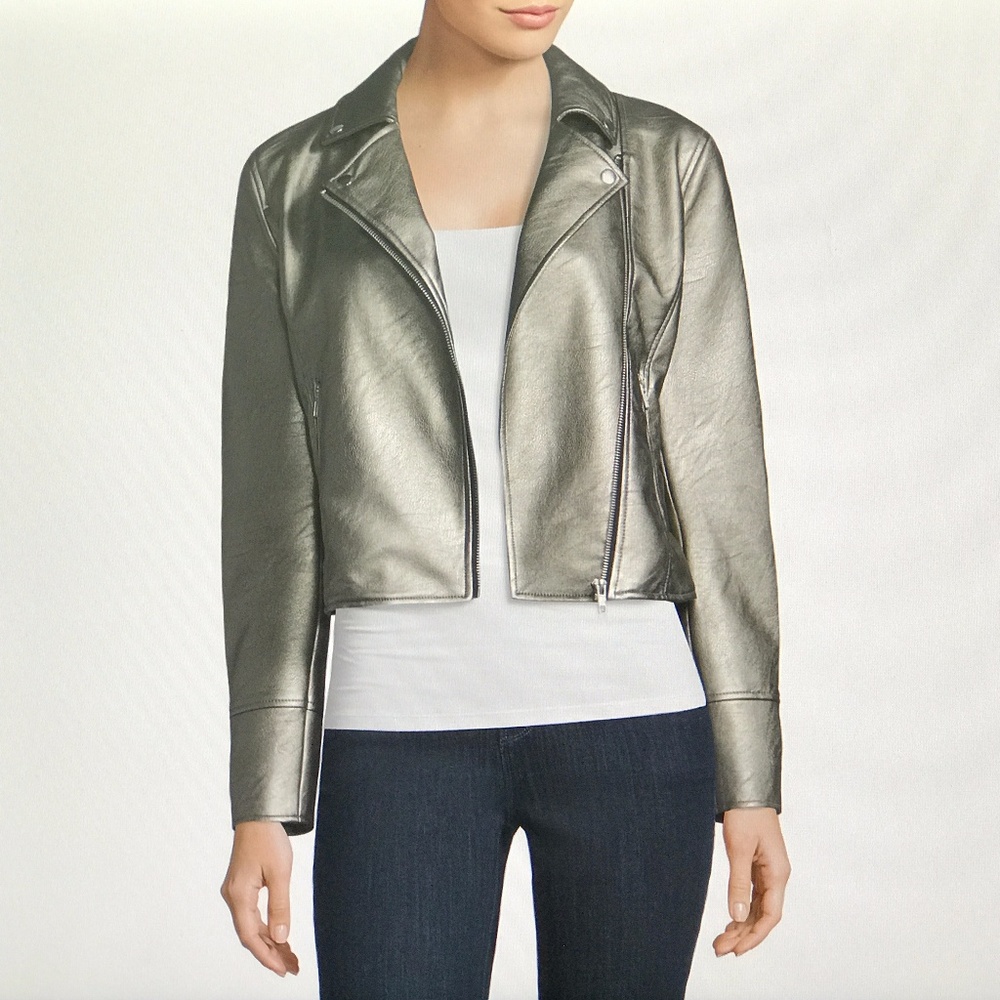 BELLE SKY ROSE GOLD MOTO JACKET XS & XL BRAND NEW