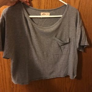 Grey Crop Top