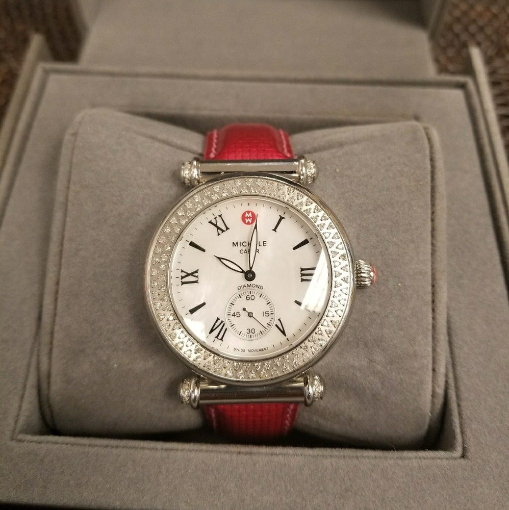 Michele Watch Mother of Pearl .58CT/140 Diamonds