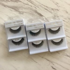 3 Pairs of 100% Human Hair False Eyelashes