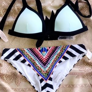 Two piece swim suit