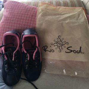 Rio Soul Rosa Flor Shoes sz 6.5