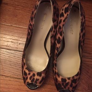 Animal print pumps