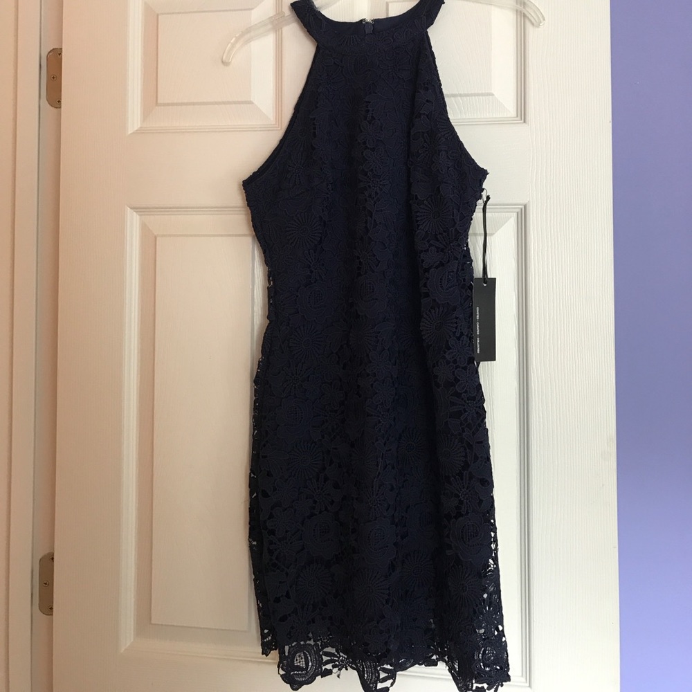 Cute Navy Floral Dress