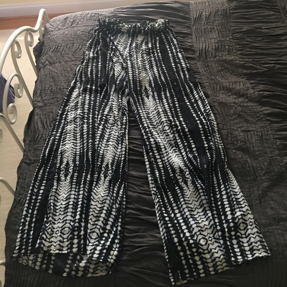 Tie dye flare pants (boutique brand)