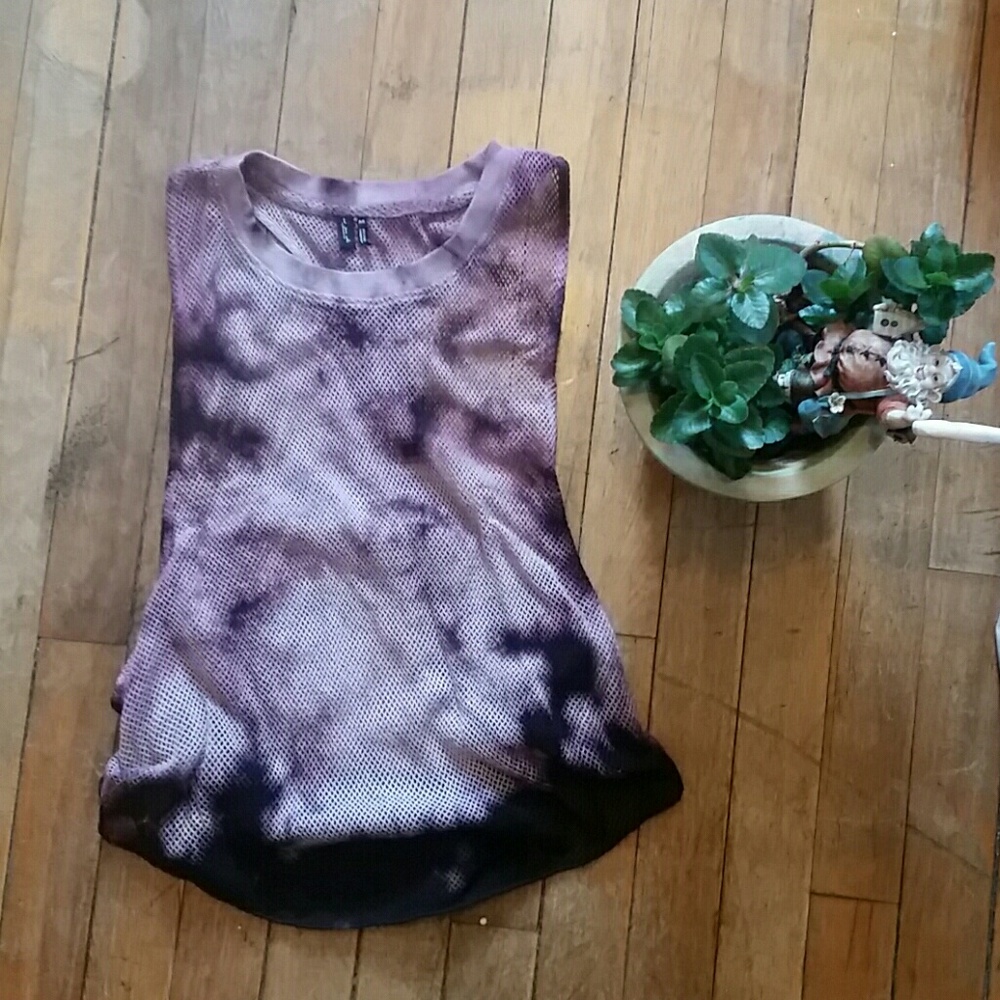 URBAN OUTFITTERS Acid Mesh Racer-Back Punk Tank