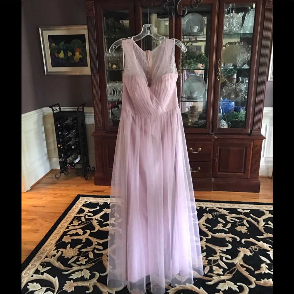 Dessy Jenny Yoo Bridesmaid JY523,suede rose