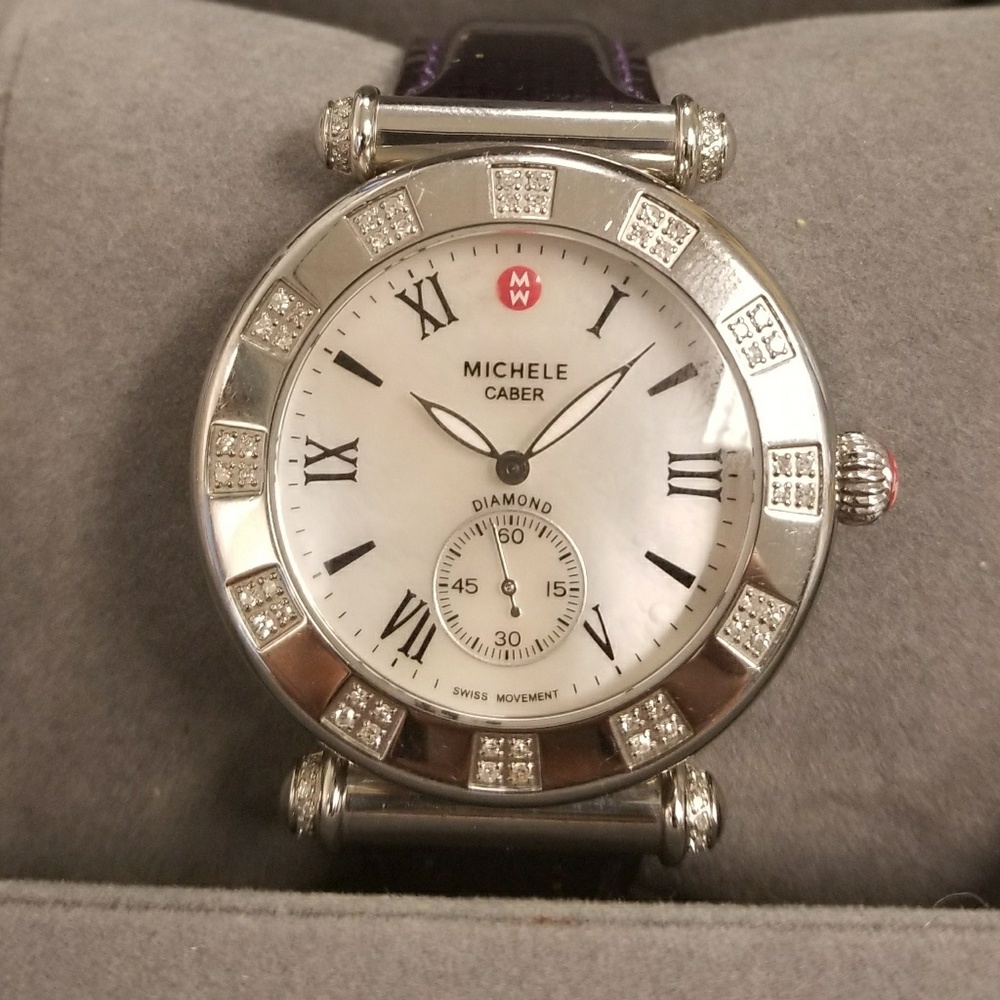 Michele Watch Mother of Pearl .33CT/80 Diamonds