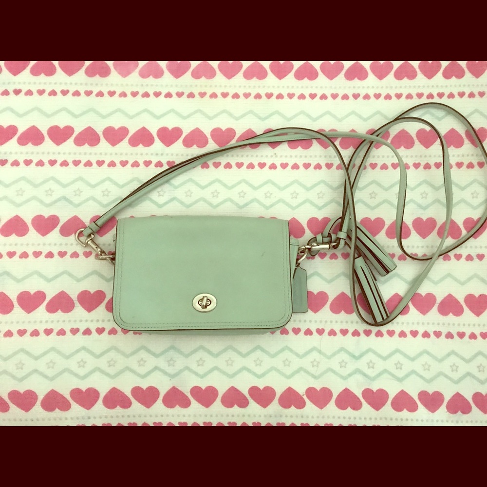 Coach mint crossbody