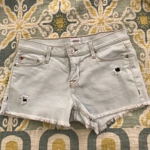 Hudson Amber Raw Edge Hem shorts