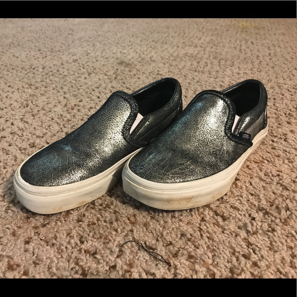 Grey metallic vans