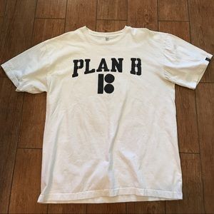White Plan B T-Shirt (Mens XL)