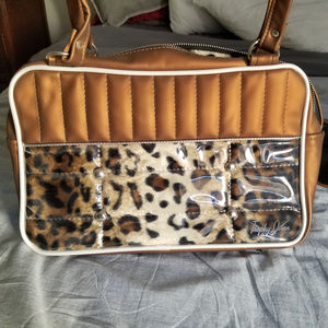 Custom Matte Bronze and leopard Trophy Queen Purse
