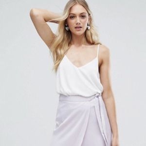 ASOS White V-Neck Cami / Tank Top