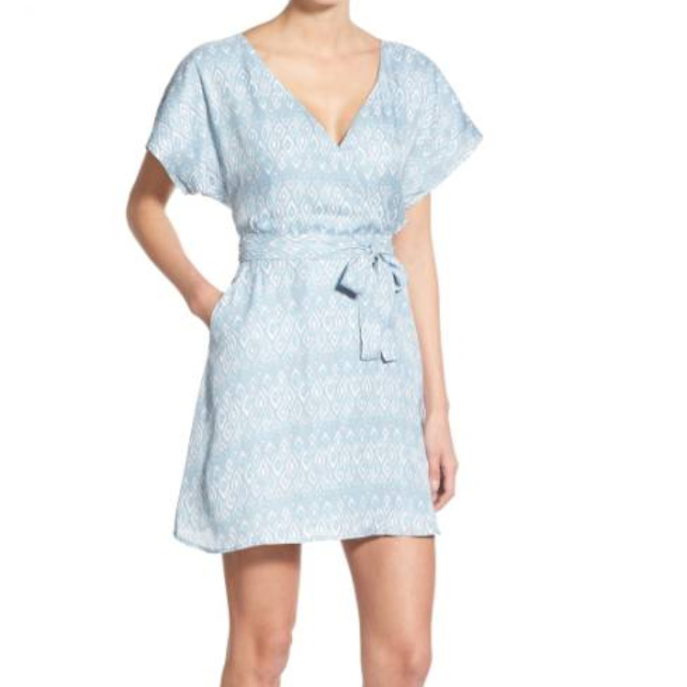 Cupcakes & Cashmere Wrap Dress - Aqua - Size 2