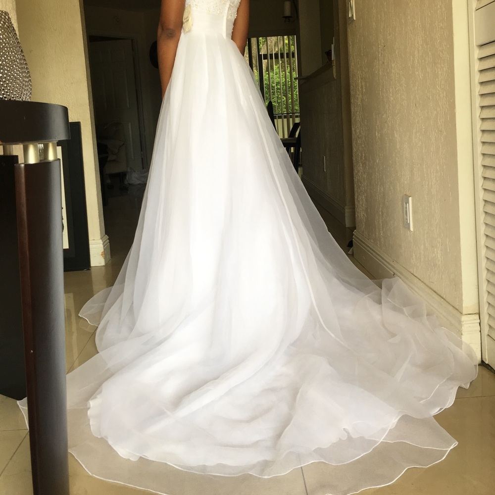 White wedding dress