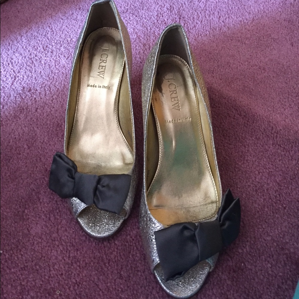Jcrew bow heels