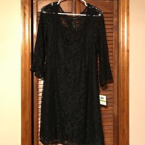 Black lace dress