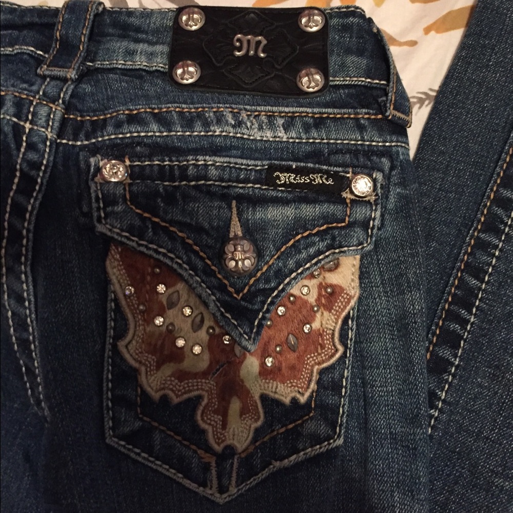 Cowhide miss me jeans