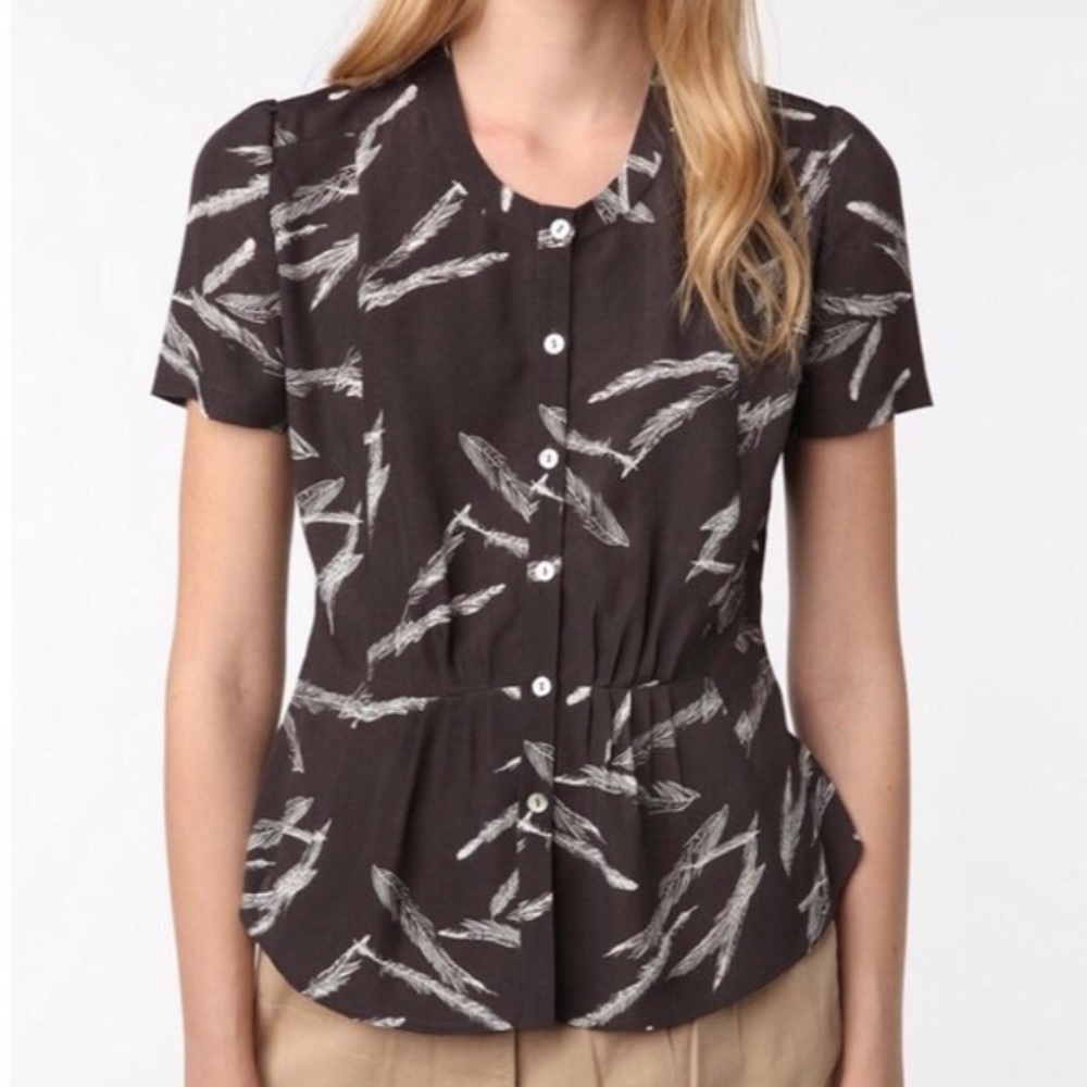 Anthropologie - Vasia - Feather Blouse
