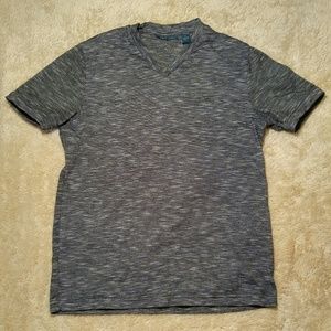 Perry Ellis Men's Fitted Micro Stripe T Shirt