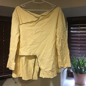 Cynthia Ashby Asymmetrical Long Sleeve Top