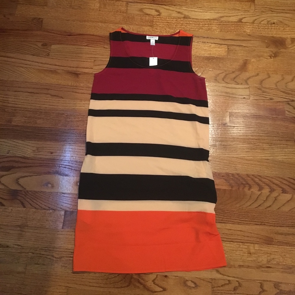 Stripped shift dress