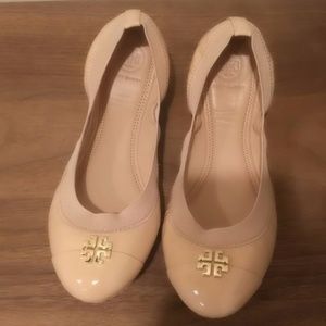 Tory Burch Jolie flats 8.5 light oak (tan, nude)