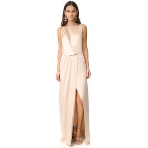 Halston Heritage Draped Cutout Gown