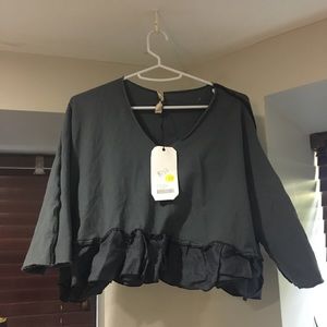 Cynthia Ashby Long Sleeved Crop Shirt