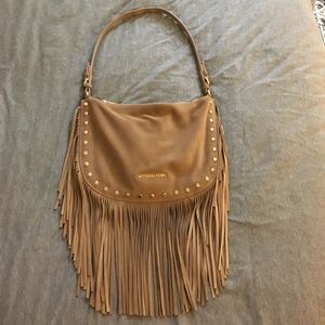 Michael Kors suede fringe shoulder bag