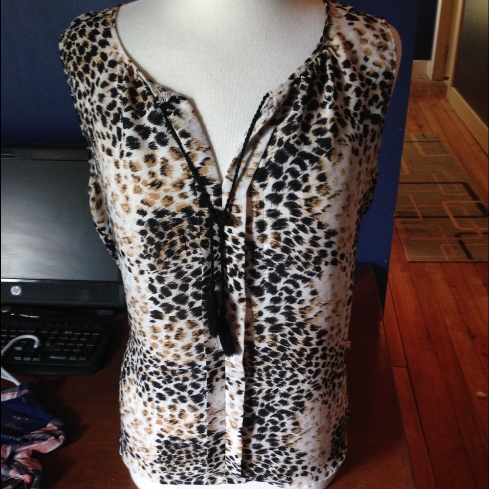 Cheetah Print Blouse