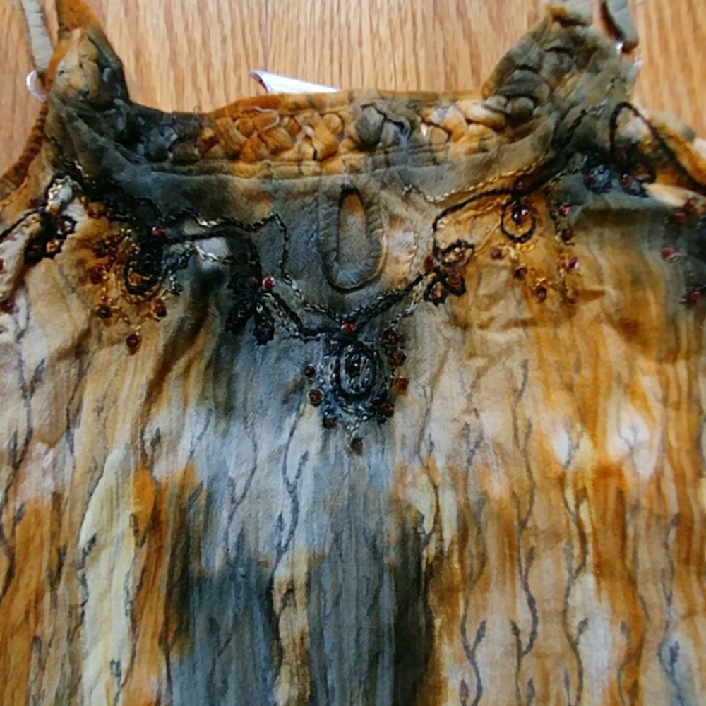 Earth Tone Tie Dye Dress - Picture 2 of 3