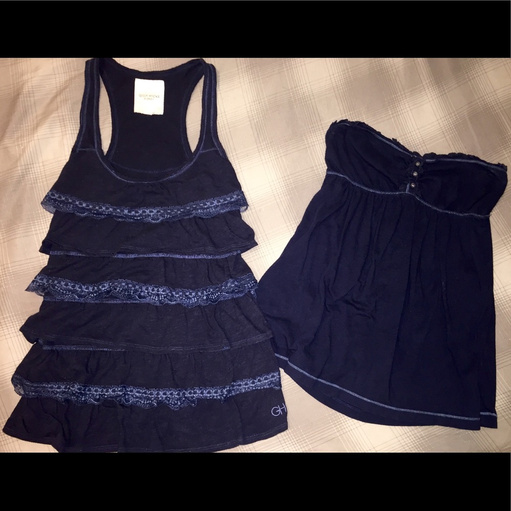 Hollister Gilly Hicks Bundle Tube Top & Tank Top