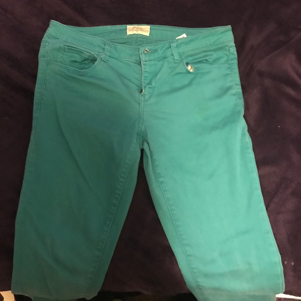 Torquoise Aeropostale Skinny Jeans