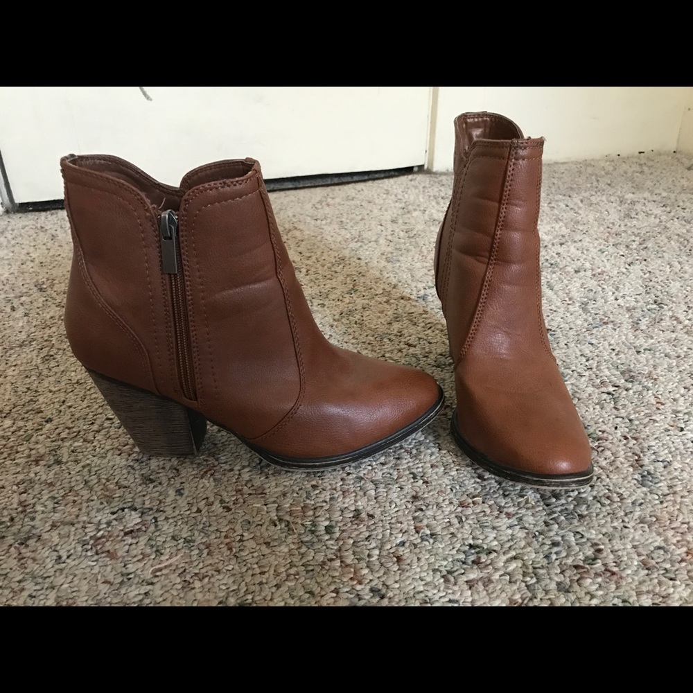 Brown booties