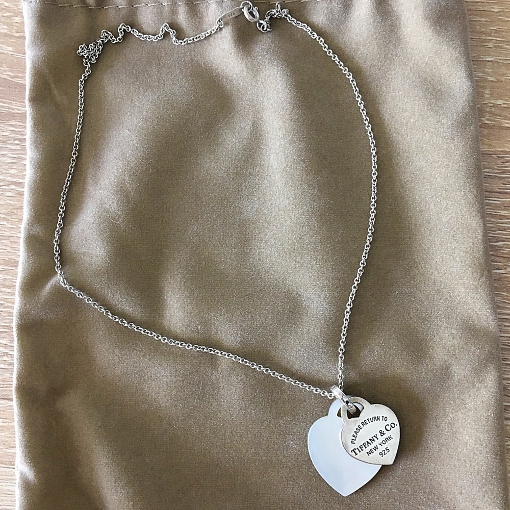 Return to Tiffany Double Heart Tag Pendant