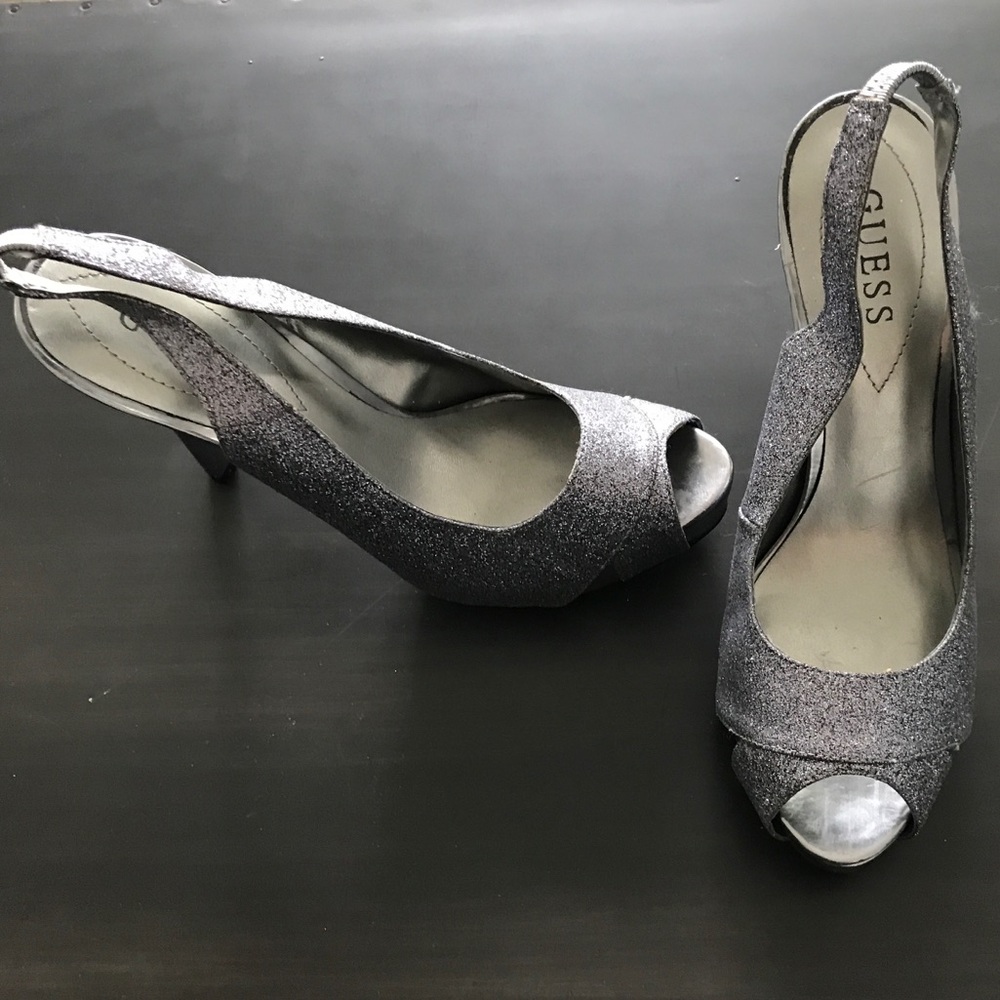 Guess Peep Toe Open Heel Back