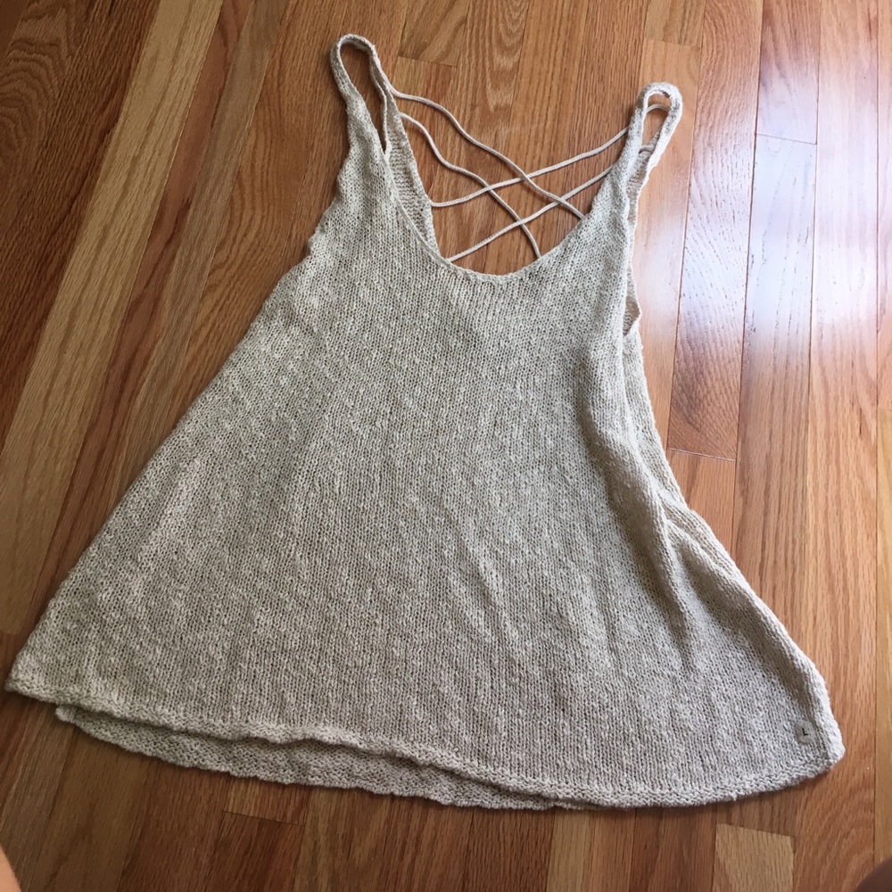 American Eagle knit cross back tank