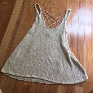 American Eagle knit cross back tank
