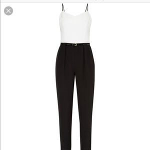 Ted baker white and black jumpsuit