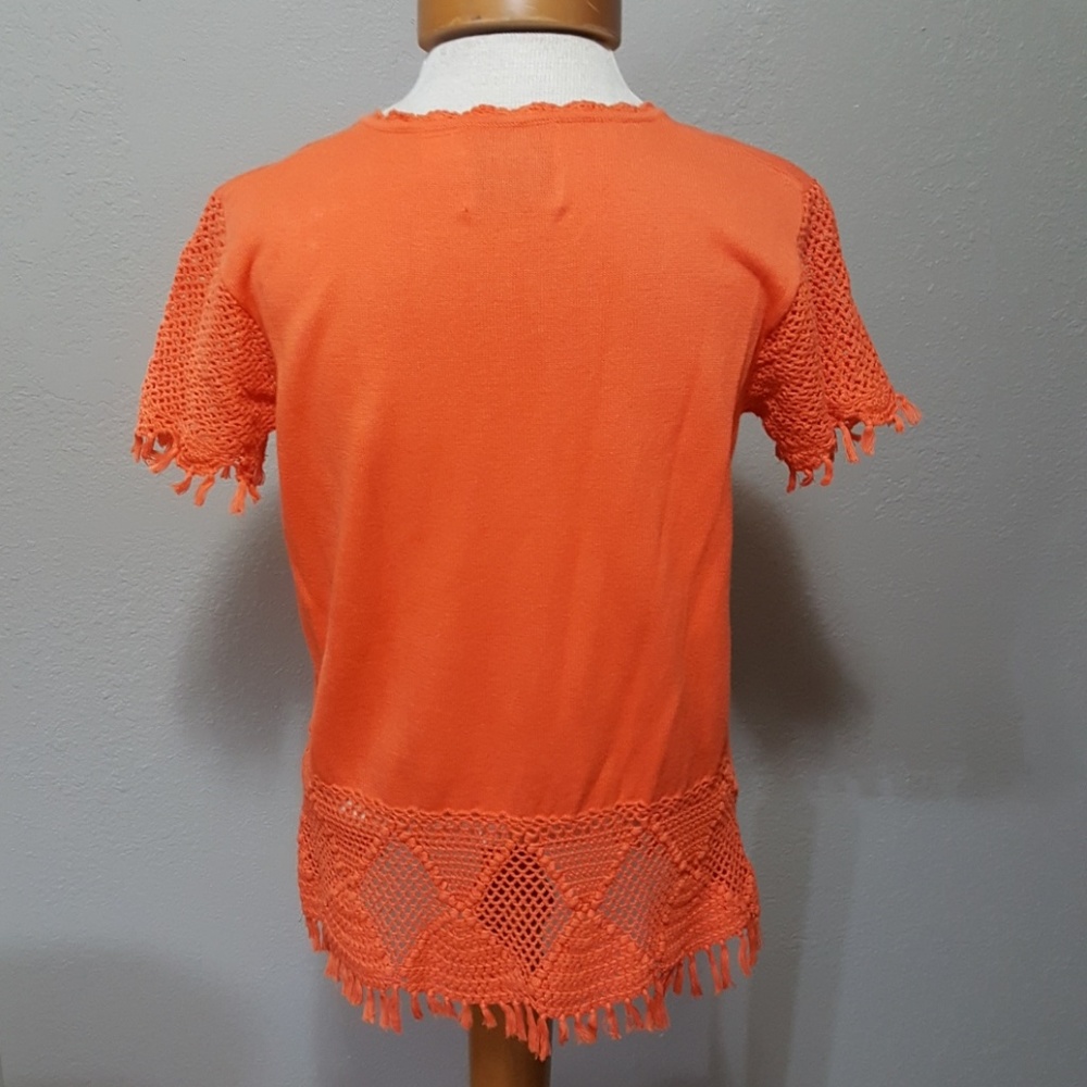 Story Book Knits Sweater Orange Size Small - Picture 5 of 6