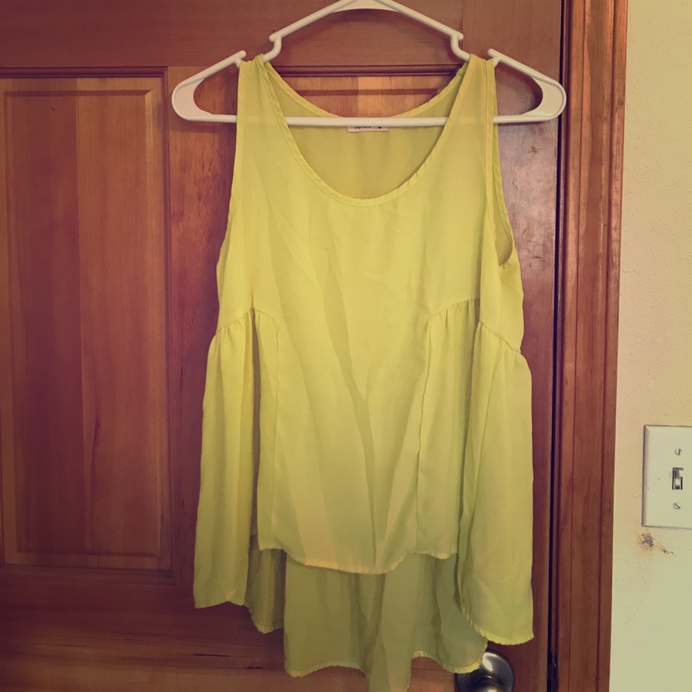 Yellow tank