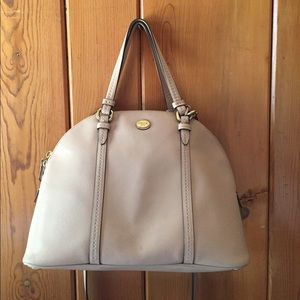 Nude/blush Coach purse